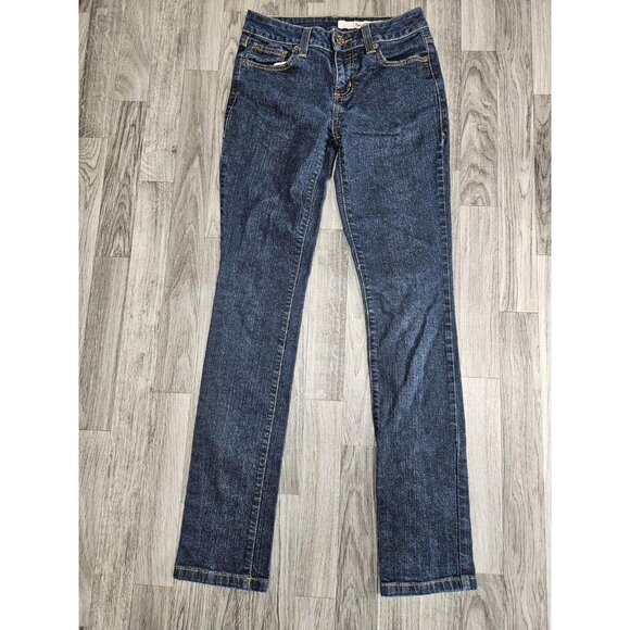 (3/$35) DKNY Jeans Womens 2 R Blue Stretch Denim Skinny 5 Pocket Zip Fly - Picture 1 of 13